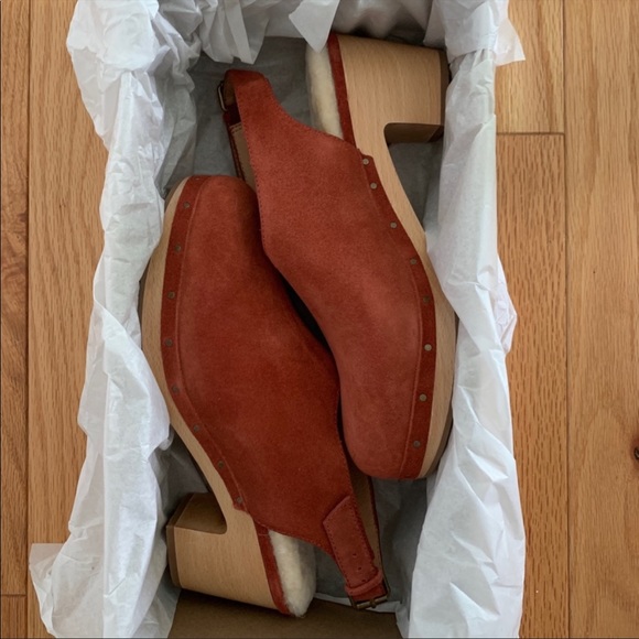 the marlo slingback clog in shearling-lined nubuck - Picture 4 of 4